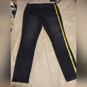 NYDJ Blue/Black Straight Leg Size 14 Jeans NWT